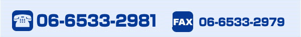 TEL06-6538-9190 FAX06-6533-2979
